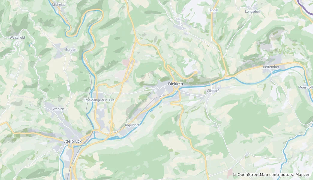 Map of Diekirch