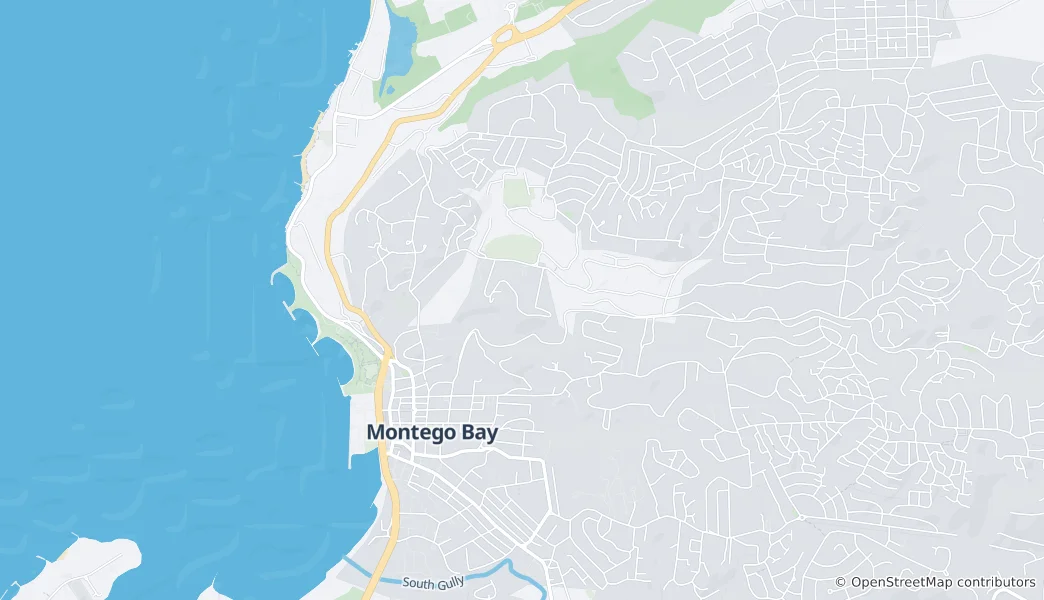 Map of Down Town Montego Bay