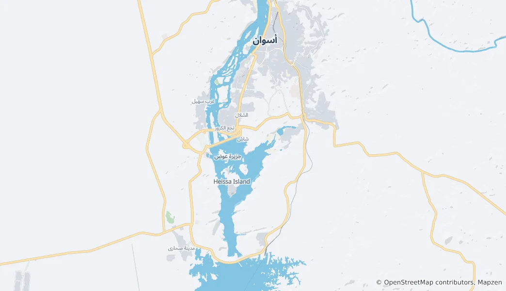 Mapa Aswan