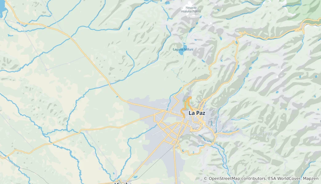 Map of El Alto