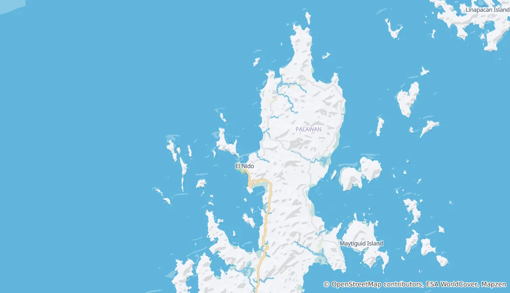 Map of El Nido