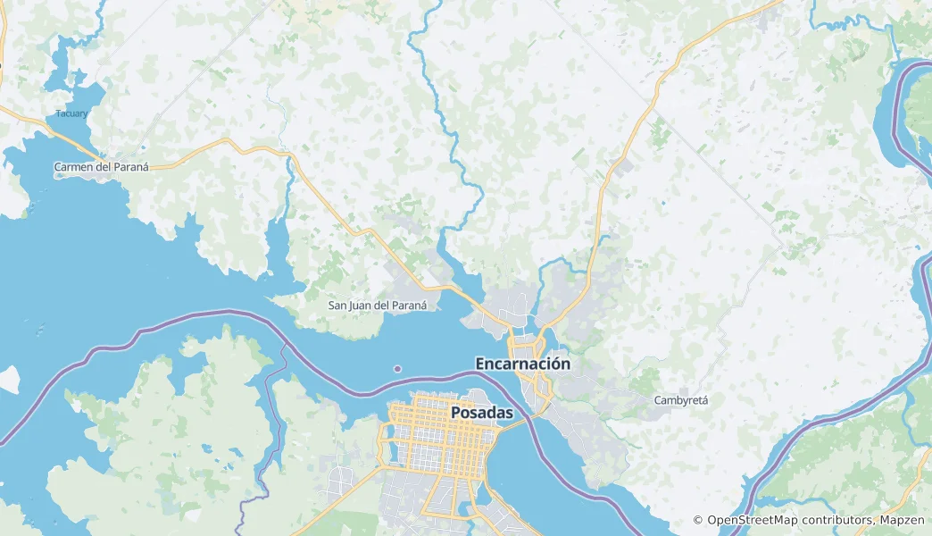 Map of Encarnacion