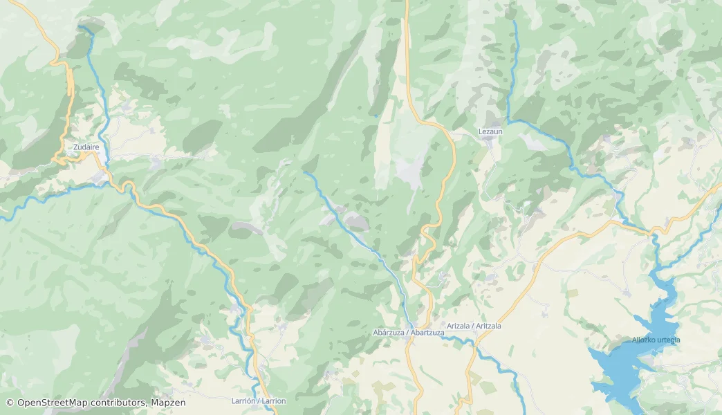 Abárzuza/Abartzuza — Carte
