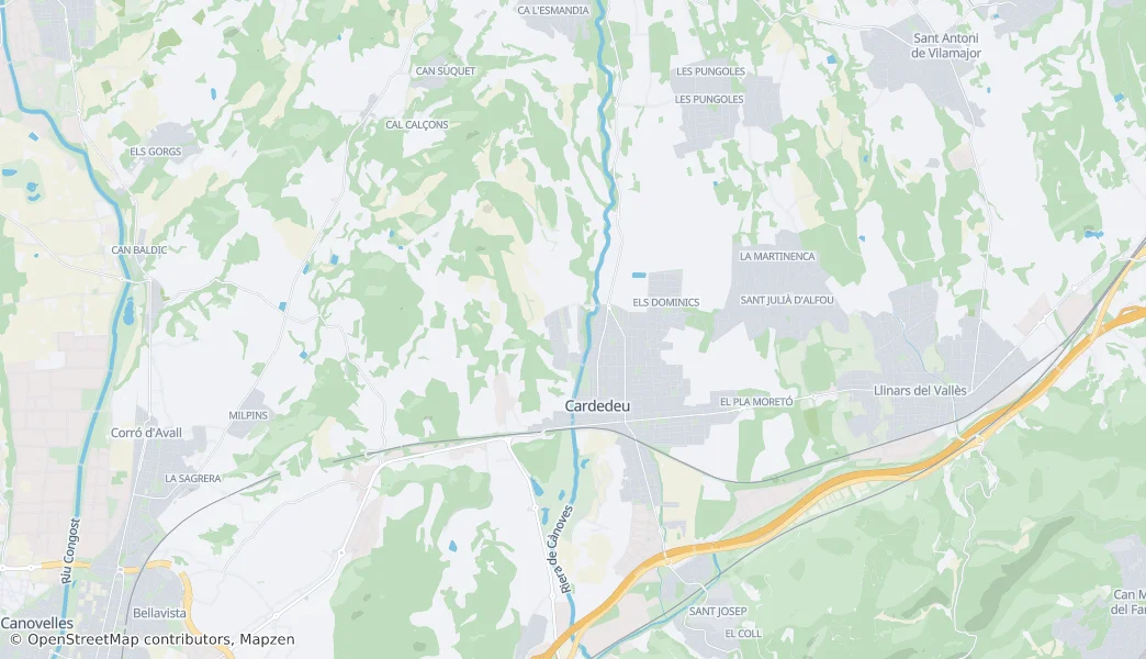 Cardedeu — Map