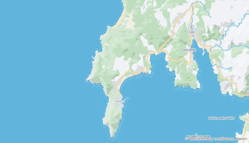 Mappa di Fisterra