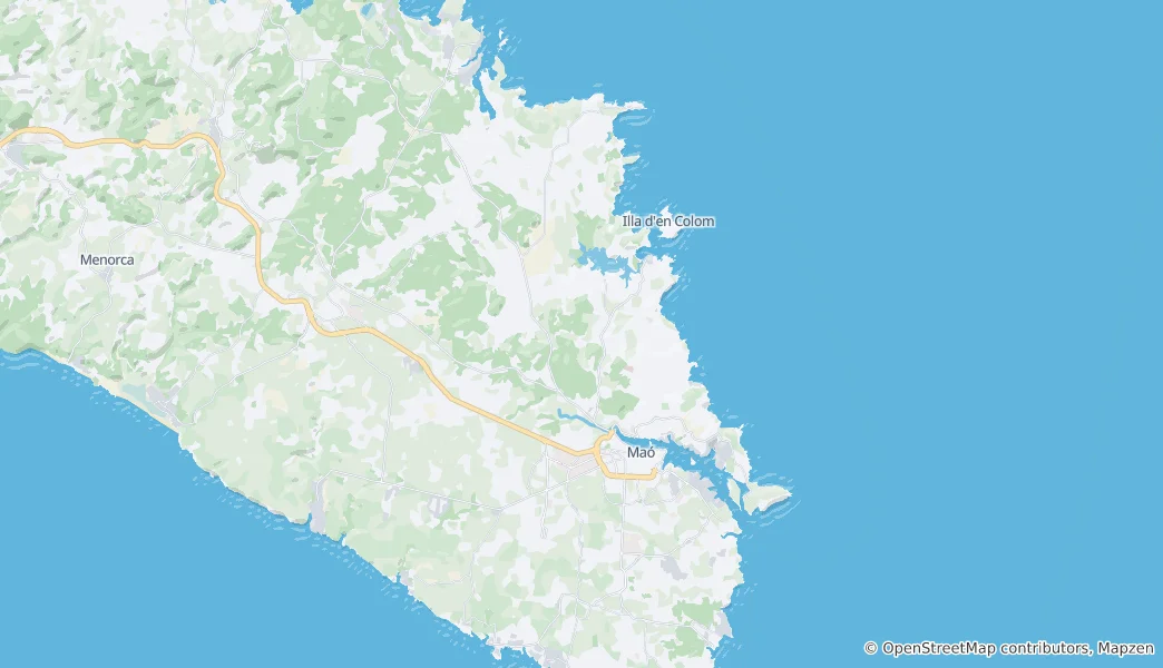 Map of Maó-Mahón