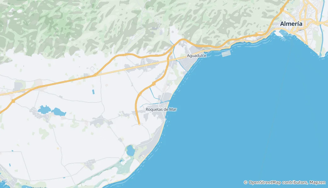 Karte von Roquetas de Mar