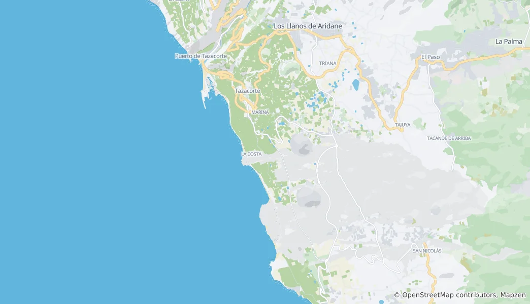 Mapa Tazacorte
