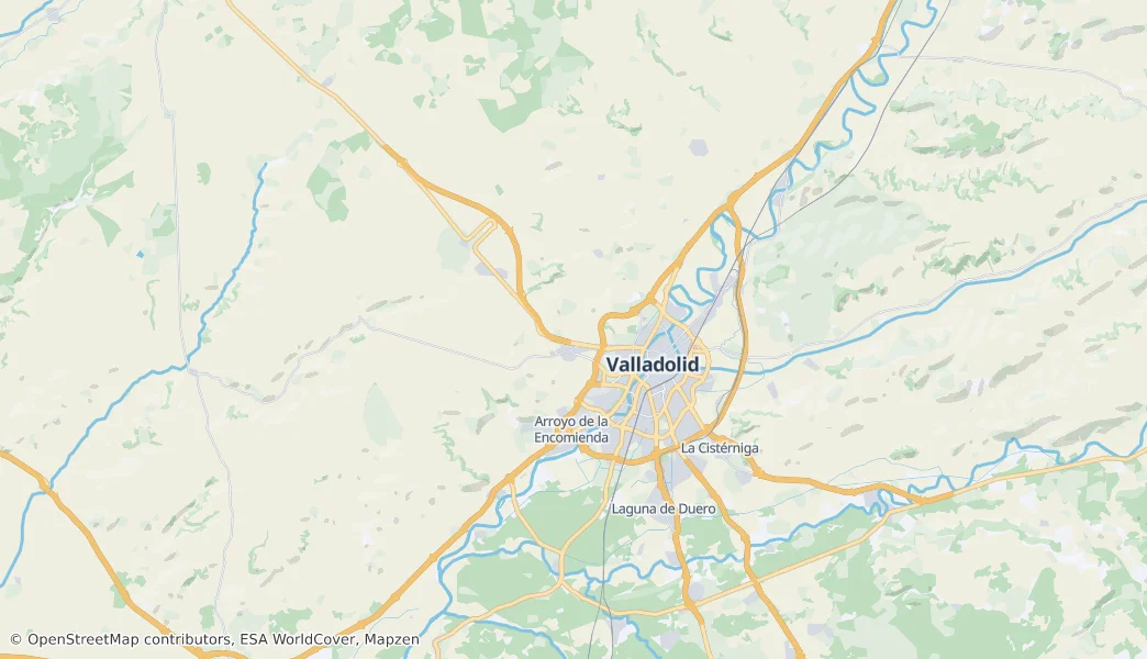 Valladolid ili — Harita