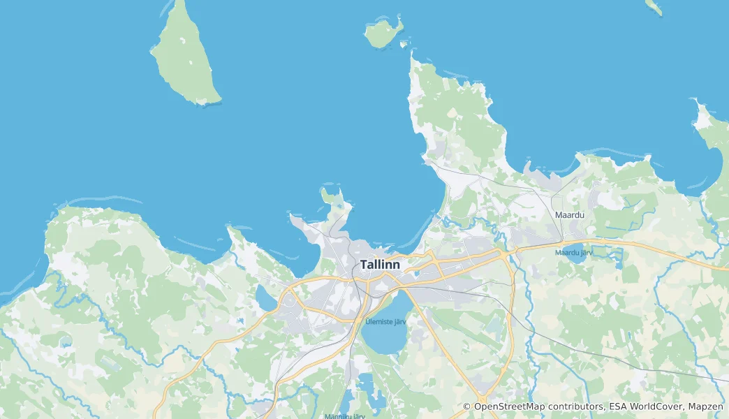 Mapa de Tallinna linn