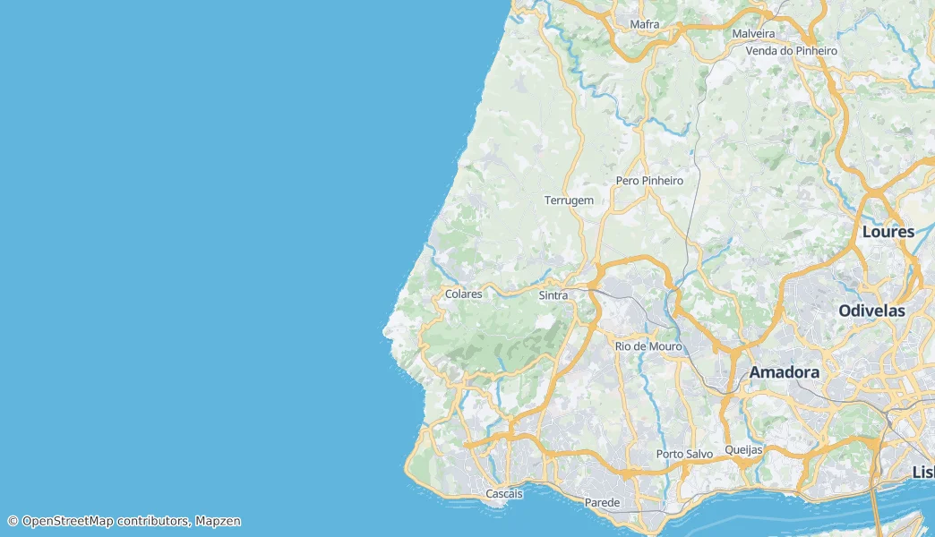 Site of Community Importance Sintra/Cascais — Mappa