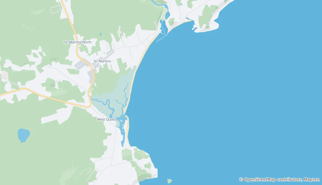 Mappa di Quaco Bay