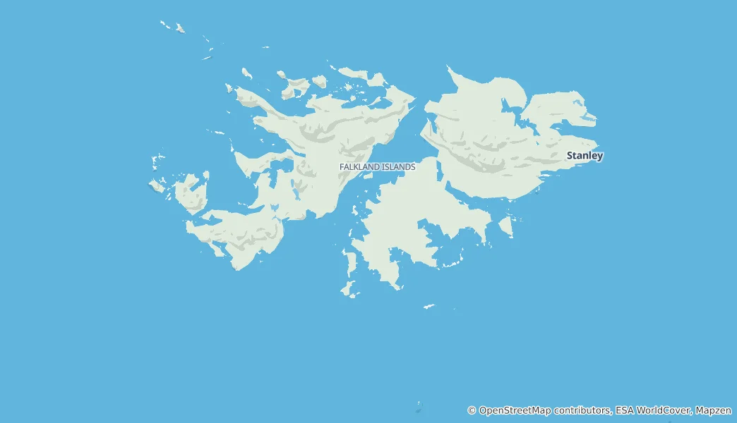 Map of Falkland Islands