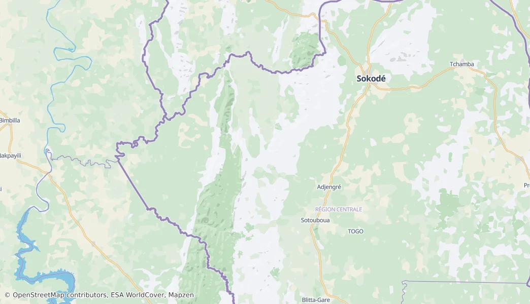 Fazao-Malfakassa National Park — Map