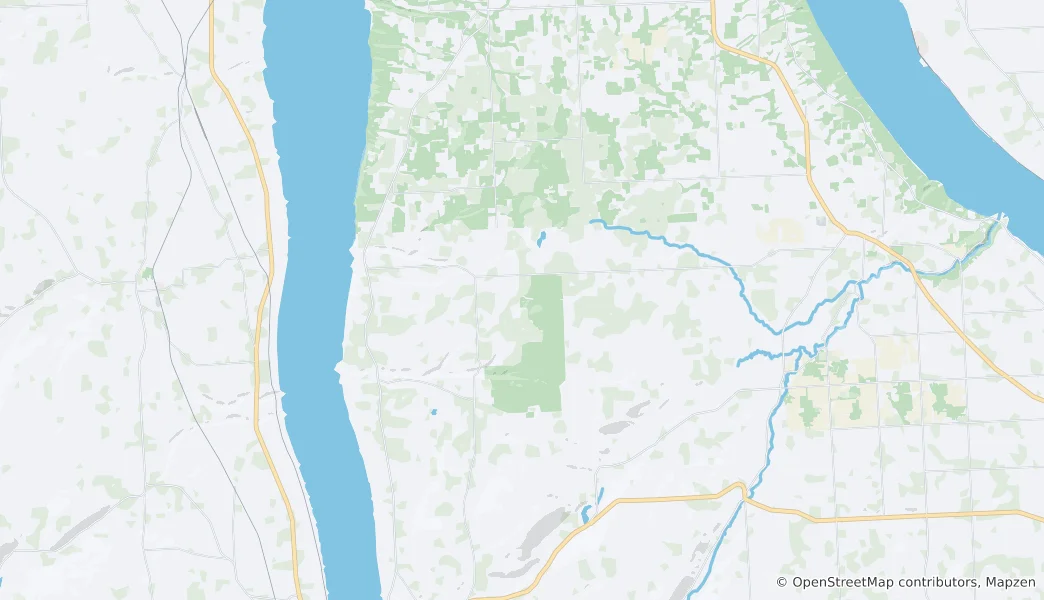 Mapa Národní les Finger Lakes