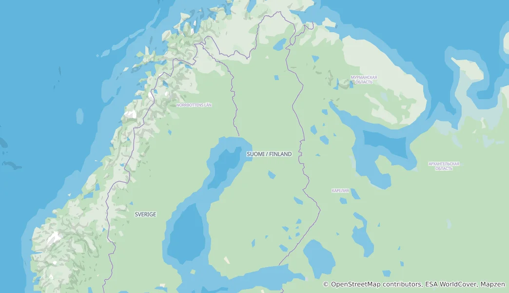 Map of Finland