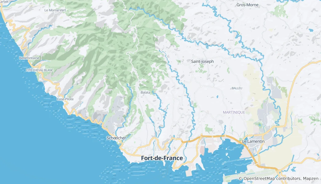 Map of Fort-de-France