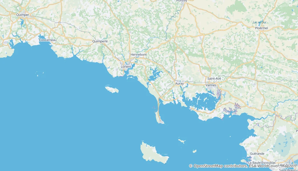 洛里昂区 地图