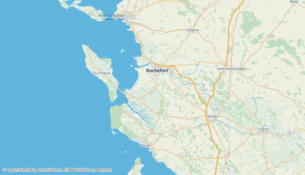 Arrondissement of Rochefort — Map