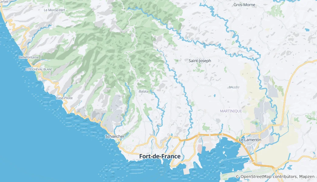 Mappa di Fort-de-France