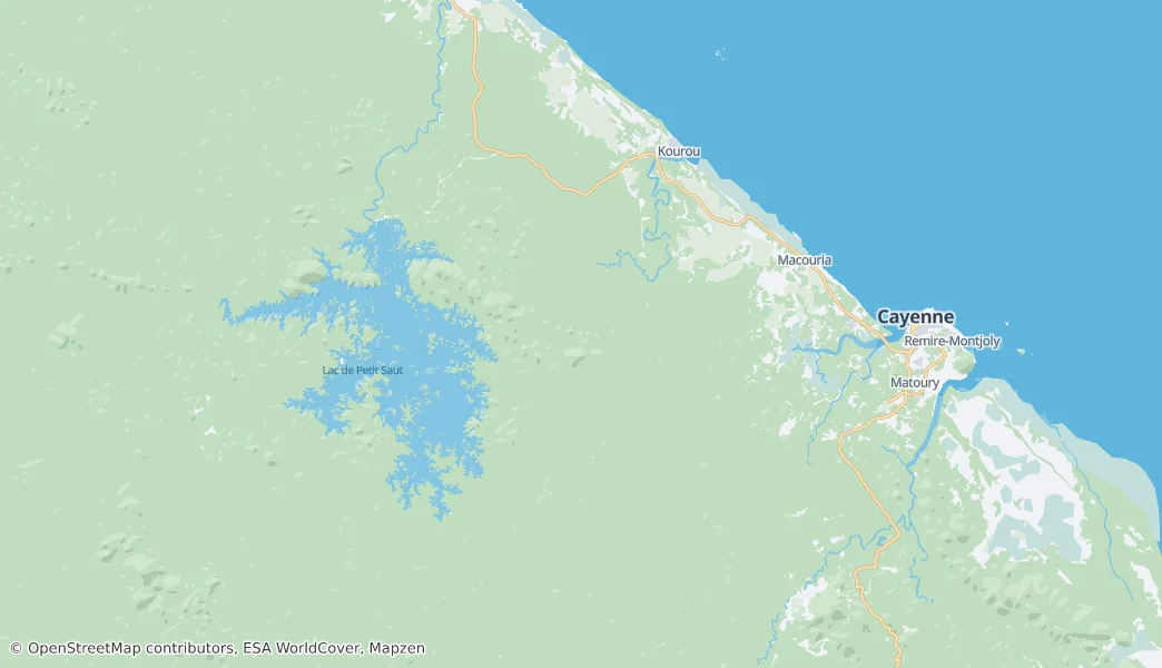 Kourou — 地图