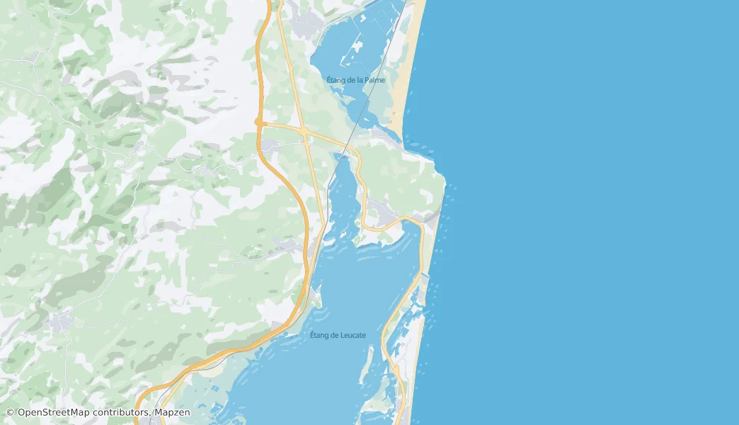 Leucate — Térkép