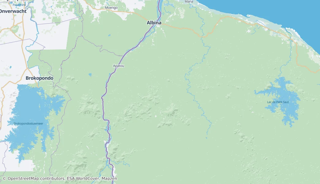Saint-Laurent-du-Maroni — Map