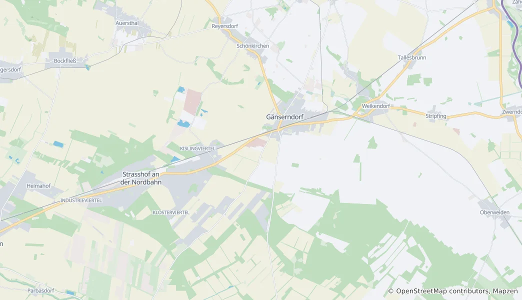 Mapa Gänserndorf