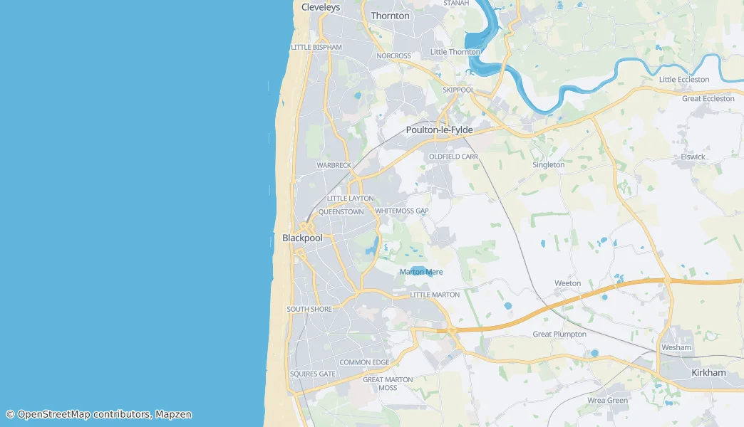 Blackpool — Map