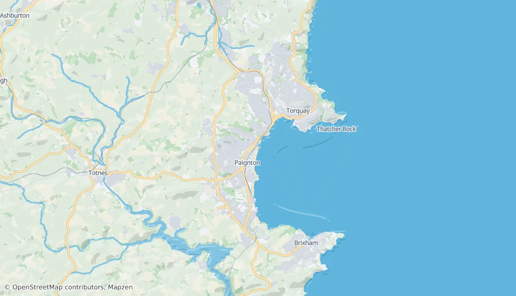 Torbay — Mapa