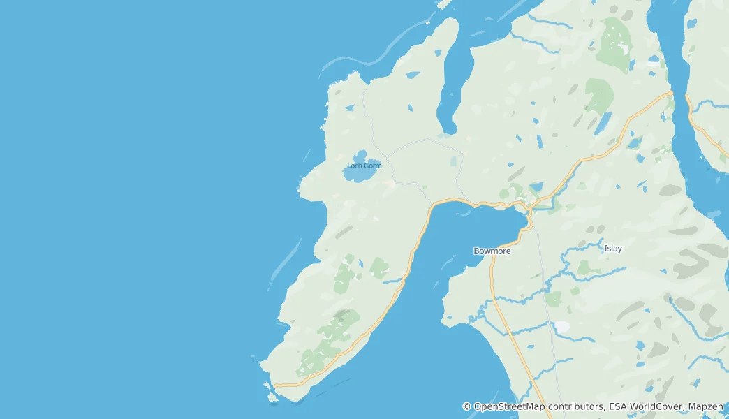 Mapa Rinns of Islay