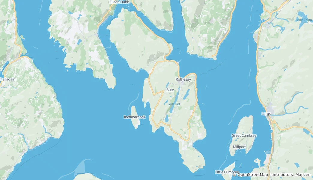 Mapa Bute