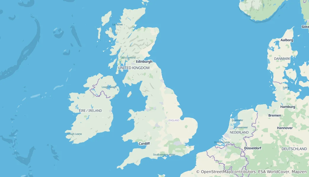 Mapa De Gran Bretaña