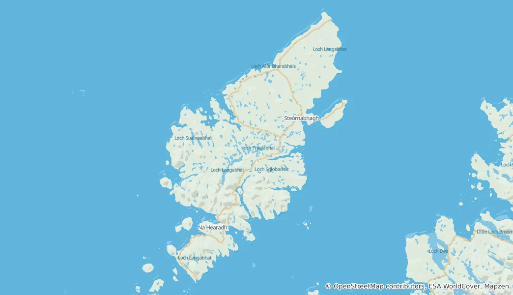 Mapa Lewis a Harris
