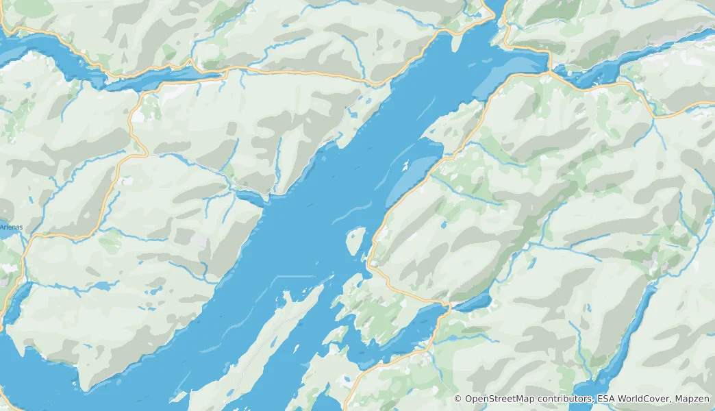 Mapa Loch Linnhe
