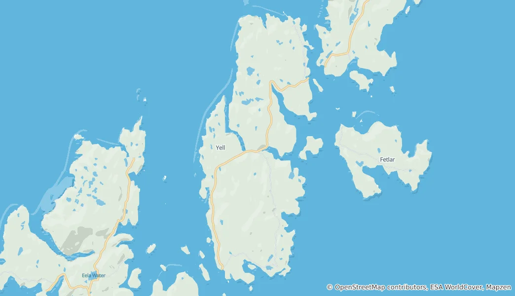 Map of Yell