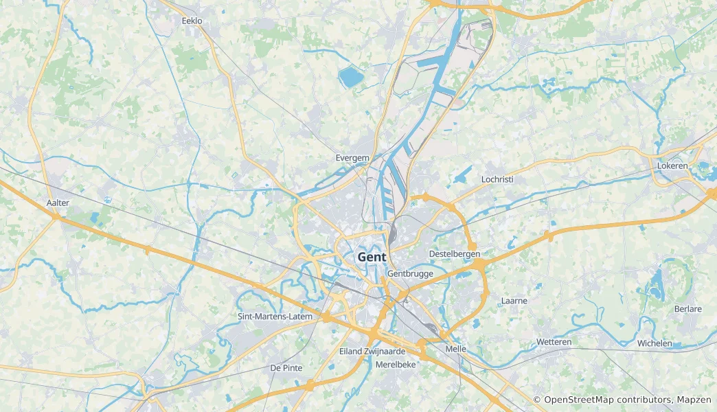 Map of Ghent
