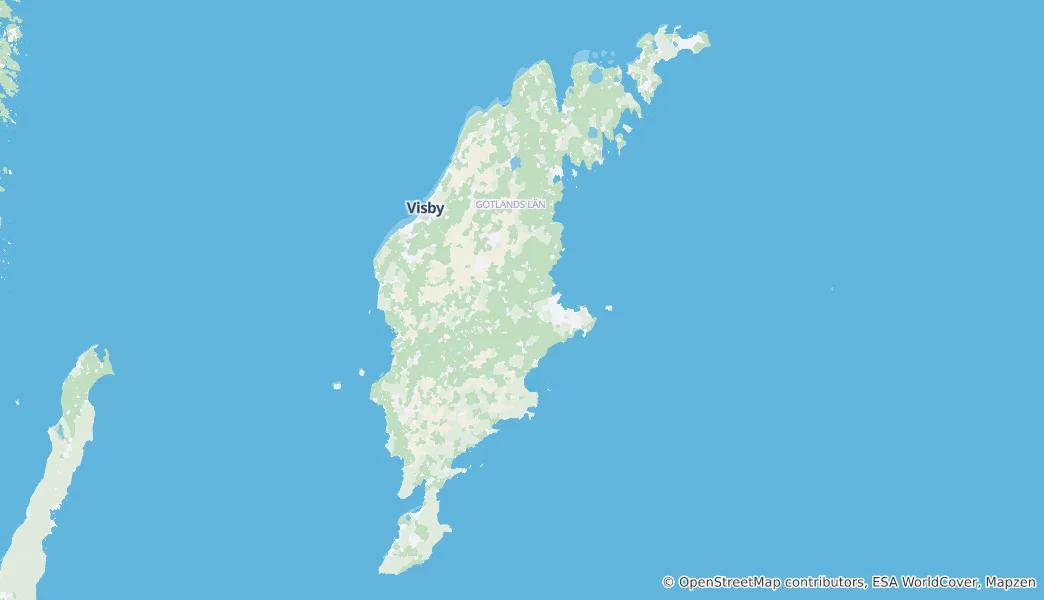 Térkép: Gotland megye