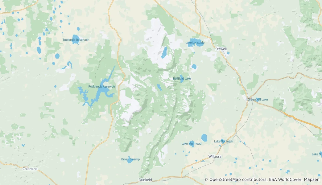 Mappa di Parco nazionale Grampians