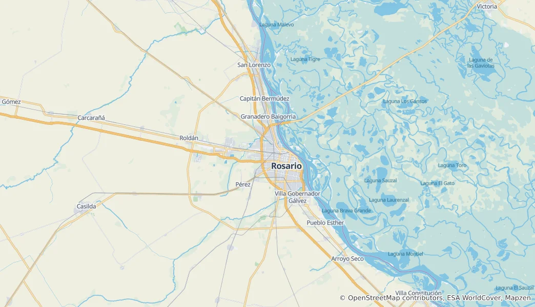 Map of Gran Rosario
