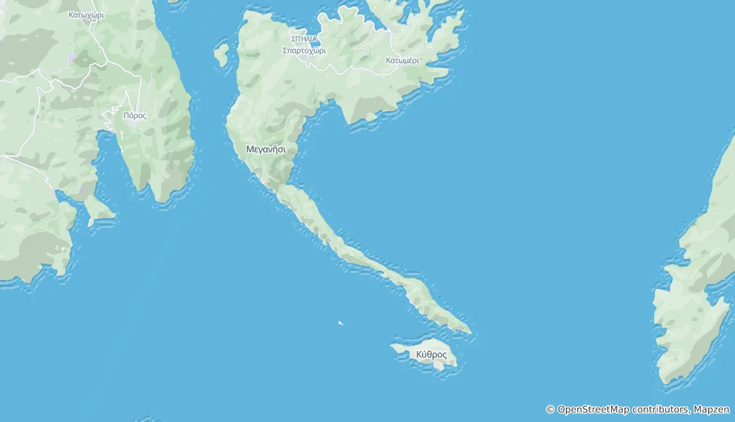 Mapa Meganisi Municipality