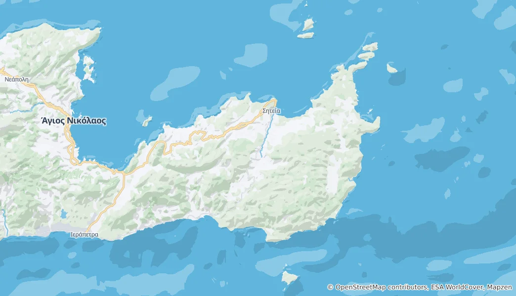 Mappa di Sitia Municipality