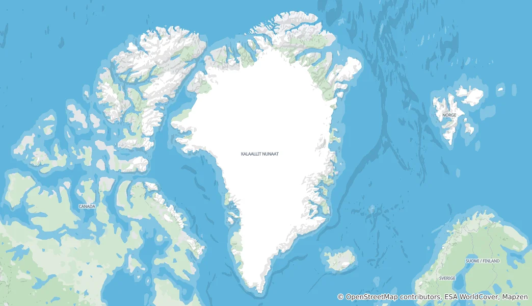 Map of Greenland
