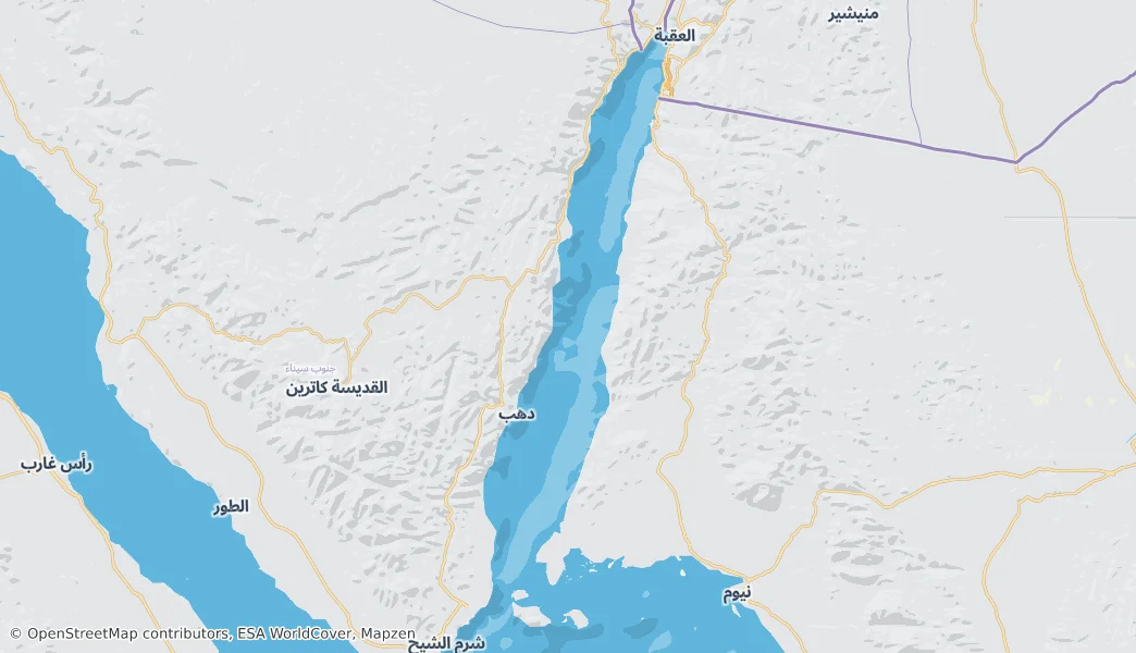 Gulf of Aqaba — Map