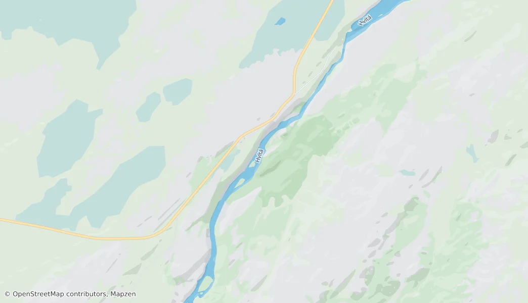 Gullfoss — mapa