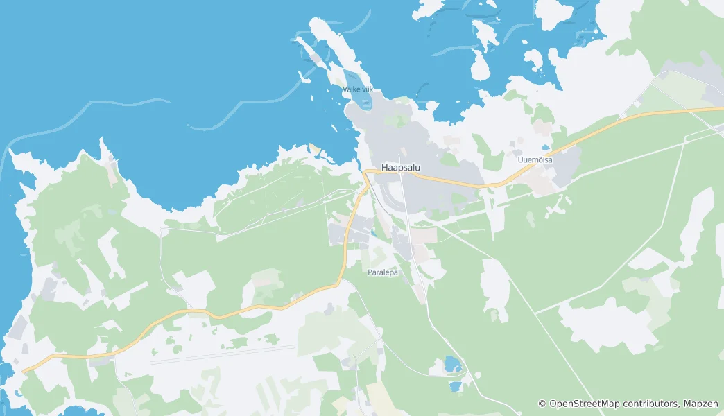 Map of Haapsalu linn