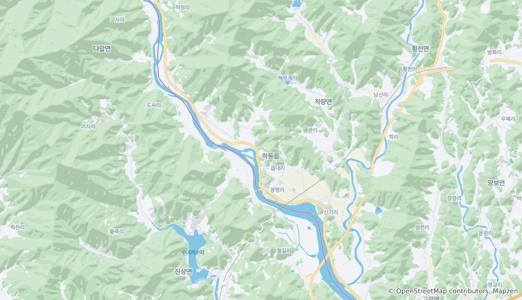 Mappa di Hadong-eup