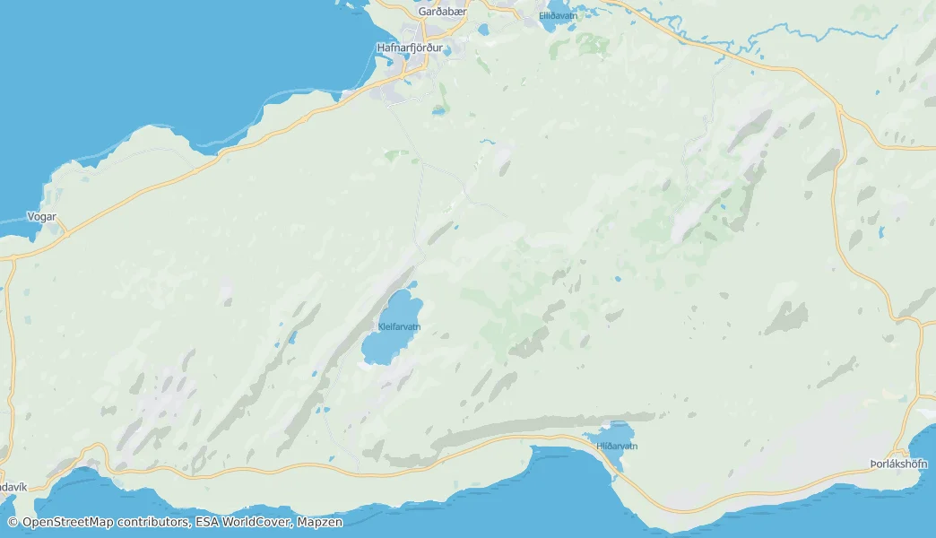 Hafnarfjörður — Karte