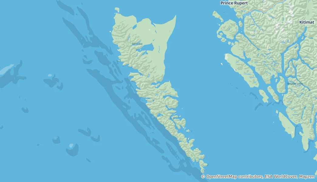 Mapa Haida Gwaii