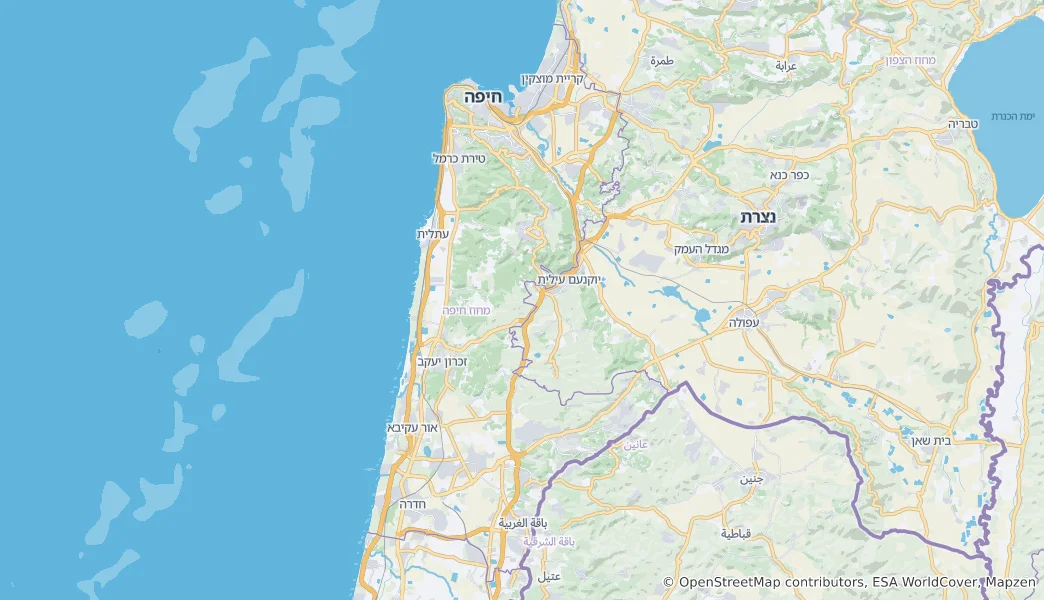 Carte de District de Haïfa